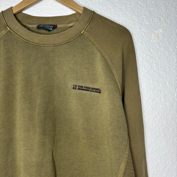 Scotch & Soda Amsterdam | Olive Green Sweatshirt | Size L - Picture 2 of 7